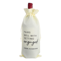 Engaged Gifts Wine Bag Engagement Gifts Wine Champagne Bag Wedding Gift Bridal Shower Gift Pairs Well with Getting Engaged Wines Bottle Bags for Couples Her