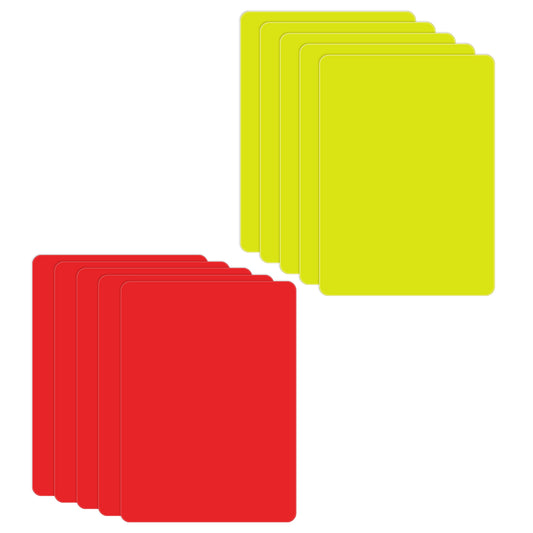 Referee Card Set, 10 PCS Referee Cards Red and Yellow Soccer Referee Cards Soccer Referee Warning Cards Soccer Red Yellow Judge Cards Referee Warning Cards for Football Soccer Sport Competition