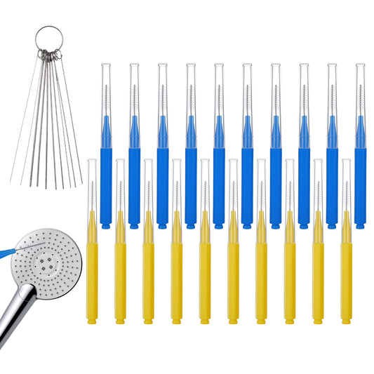20 pcs Mini Shower Head Cleaning Brush Shower Head Cleaner Tools Multifunctional Shower Head Cleaner Anti-Clogging Mini Crevice Shower Head Bristle for Small Hole Bathroom