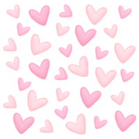 80pcs Pink Heart Shape Wall Stickers Loving Heart Wall Decals for Bedroom Living Room Girls Room Decoration Wall Decals Interior Wallpaper PVC Murals for Girls Wall Decals