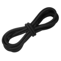 Elastic Cord (4mm), 32.8 Feet Black Elastic String Cords Heavy Duty Bungee Shock Cord Elastics Paracord Bungee Stretch Rope for DIY Sewing, Camping, Outdoor Activities(Black, 5/32 Inch X 32.8 Ft)