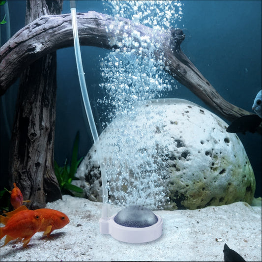 SynHHergyx Aquarium Air Stone Fish Tank Nano Air Bubble Stone Small Fish Tank Bubbler High Dissolved Oxygen Diffuser 2.5 Inch (No Air-Pumps and Air-Tube)