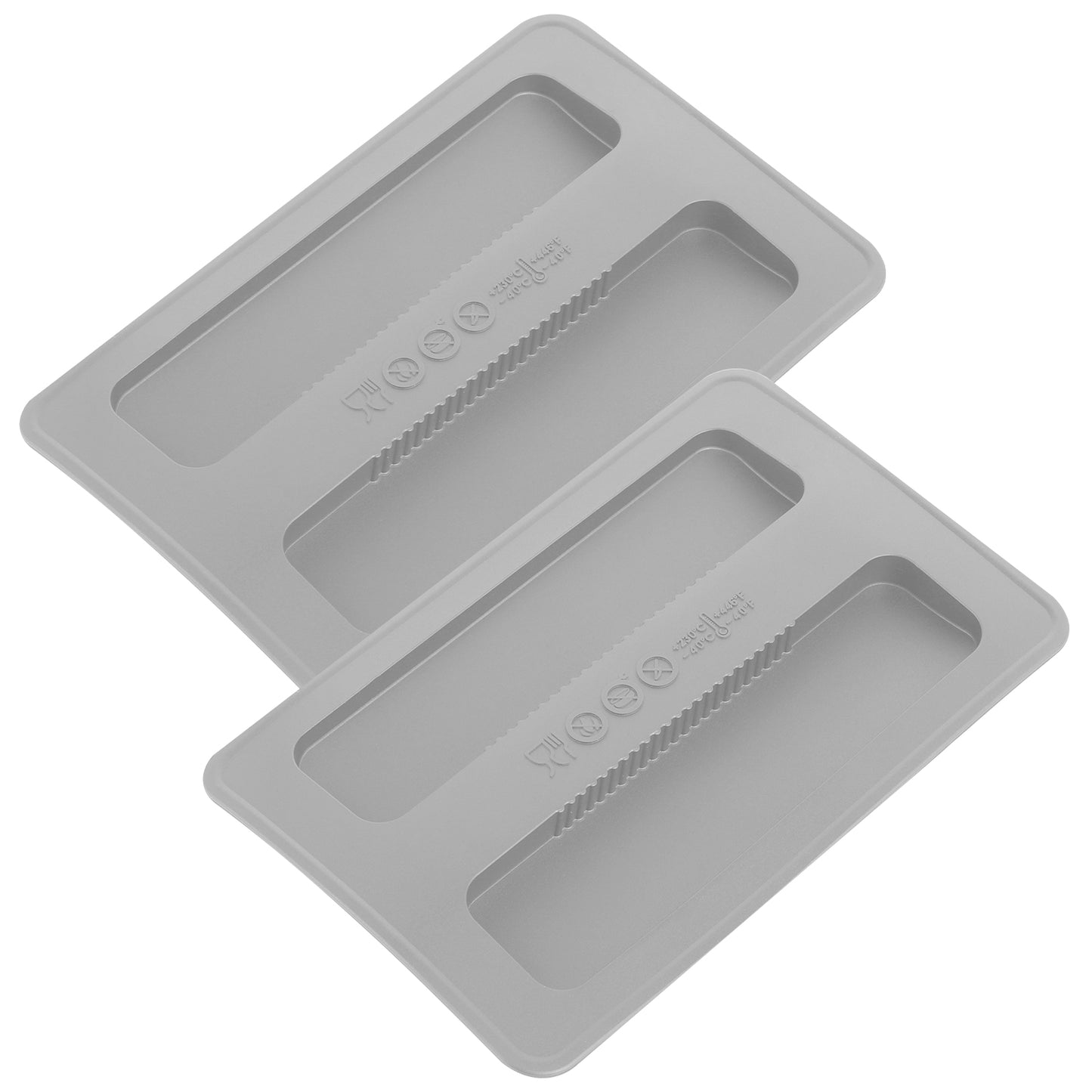 Toaster Cover 2 Slice, 2 Pcs Silicone Toaster Lid Toaster Appliances Top Cover Bread Maker Dust Cover Sandwich Machine Part Accessories (Grey)