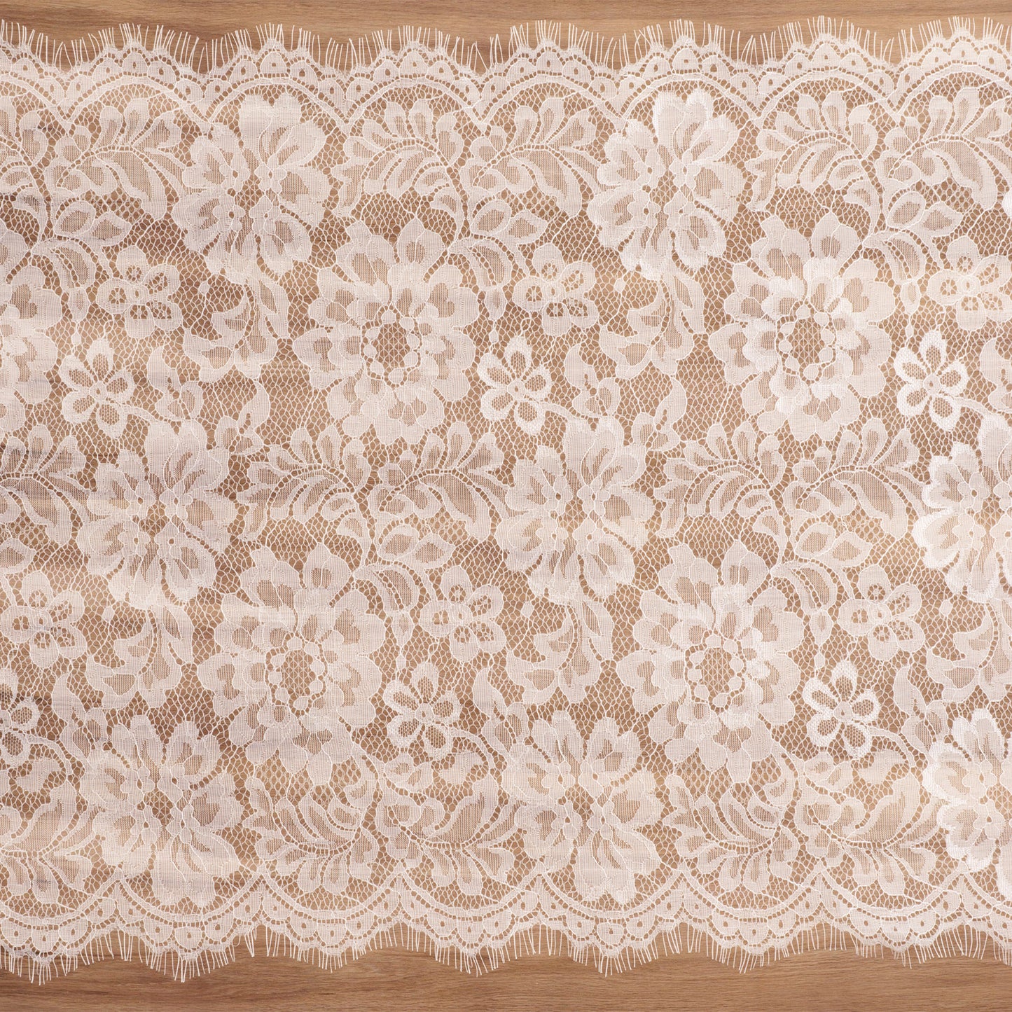 3 Yards White Lace Fabric 15.75" Wide Floral Eyelash Lace Fabric Sewing Lace-Trim for DIY Crafts Wedding Gift Wrapping Costume Making