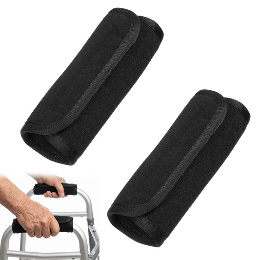 2 Pcs Walker Handle Cushions, Walker Handle Pads Universal Walkers Grip Covers Walker-Pads Soft Washable Crutches Padding for Rolling Wheelchair Walkers Elderly Grippers Rollator Handles