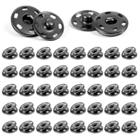 50 PCS 0.7inch Sew on Snaps, Large Sew On Snap Buttons for Clothes Durable Sewing Press Studs Buttons Snap Sew on Snaps Metal Fasteners Press Studs Button Kit Suitable for Sewing