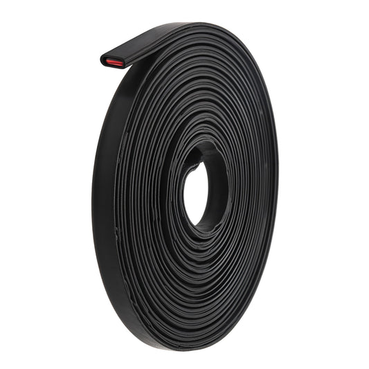 3 Meter Rubber Edge Trim, Self Adhesive Flexible U Channel Edge Protecter U Shaped Sharp Edges Guards 1/16" Channel Door Seal Strip Door Corner Trim for Car Doors and Sheet Metal Sharp Edges Fit 0-2mm