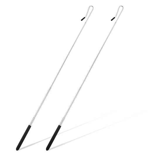 2 Pack 8-21 Inch Puppet Handles Arm Control Rod Extendable Hand Puppet Stick Adjustable Metal Puppets Rod Accessory Tools for Small and Large Puppets