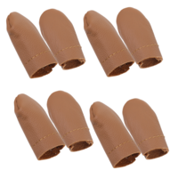 5 Pairs Leather Finger Protector, Needle Felting Knitting Finger Protector Embroidery Crochet Finger Needlework Handmaking Sewing Thimbles Pads for Hand Craft Hand Sewing