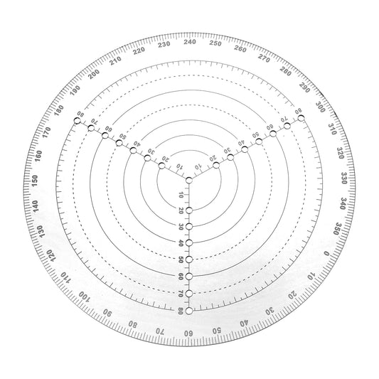 Round Center Finder Compass Wood Turning Lathe Tools Clear Acrylic Lathe Centering Tool Woodworking Circle Tool Circle Gauge for Drawing Circles Lathes Work and Woodturners