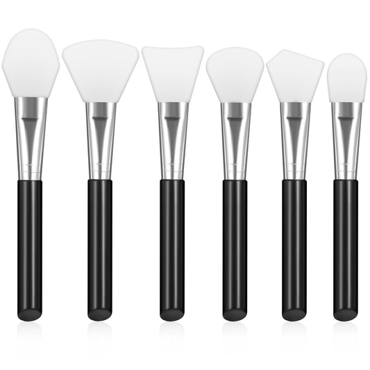 6Pcs Face Mask Brush for Facial, Silicone Face Mask Brush Applicator, Face Mask Beauty Tool, Soft Face Brush for Sleeping Mask Facial Mud, Clay Mask, DIY, Modeling Mask, Body Lotion