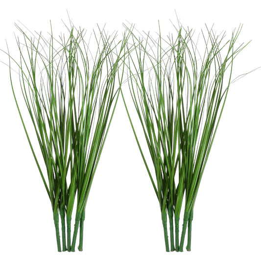 SynHHergyx Artificial Grass Plant, 10 Pcs 15.7" Artificial Spikes for Outdoor Planters Faux Shrubs Wheat Grass Greenery Stems Realistic Fake Tall Grass for Indoor Outdoor Home Living Room Decoration