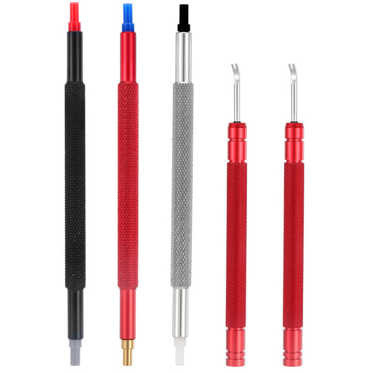 Gtziqa Watch Hand Setting Tool, 5 Pcs Watch Hands Repair Tool Kit with 3 Watchs Hand Pressers Pusher and 2 Watchs Hands Removers Stainless Steel Watchmaker Tools