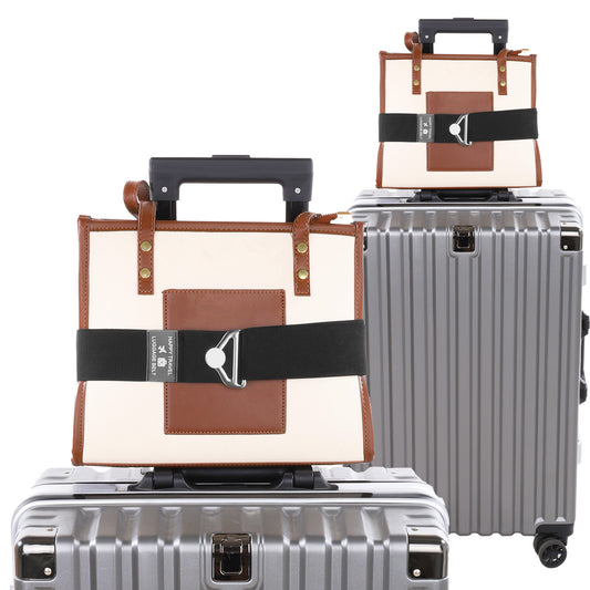 2-in-1 Travel Belt for Luggage Add a Bag Luggage Straps Adjustable Suitcase Straps Suitcase Belts with Alloy Buckle Elastic Bungees Belt for Airport Travel Accessories Carry On Bag Women Men