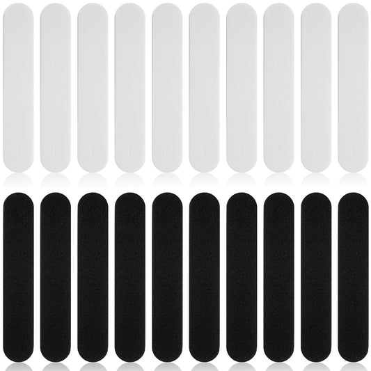 Exircy 20 Pcs Hat Size Reducer Hat Size Tape Hats Liner Absorbent Sweat Pad Foam Sizes Reducing Tape for Hats Absorbent Sweat (Black,White)
