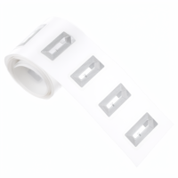 100 Pcs NFC Tags Sticker with NTAG215 Chip NFC Stickers Adhesive Labels Transparent RFID Tags Rewritable 504 Bytes Memory Suitable for All NFC-Enabled Devices Amiibo Customization (Rectangle,11x21mm)
