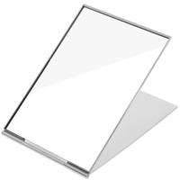 QfwdfcTrenz Portable Folding Mirror, 4x6 Inch Aluminum Shell Compact Mirrors, Ultra-Slim Durable Makeup Tabletop Mirror, Small Mirrors for purse, Travel, Bathroom, Makeup, Beauty, Grooming