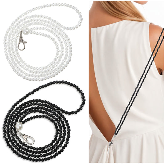 2 PCS Zipper Helper for Dress and Boots, Zipper Puller Zip with Hook for Most Zippers Types Zip Up Dress by Yourself Aid Tool Zippers Pull Assistant (Black, White)