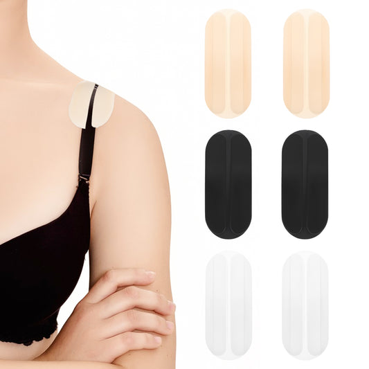 3 Pairs Bra Strap Cushion Silicone Bra Strap Holders Non Slip Bra Strap Holders for Slipping Bra Strap Holder Bra Strap Pads Silicone Shoulder Protectors Pads Shoulder Strap Cushion Keep Bra Straps