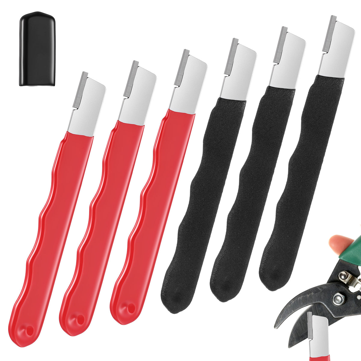 Garden Tool Sharpener, 6 Pcs Portable Tool Sharpener