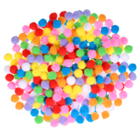 300 PCS Pom Poms, 1 Inch Multicolor Craft Pom Poms, Soft and Fuzzy Pompom Balls for DIY Arts, Crafts Projects, Home Decorations