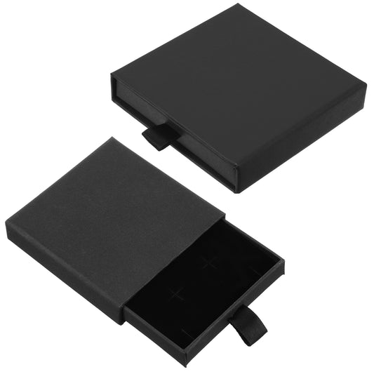 Bruislard 2 Pcs Square Jewelry Gift Boxes Fancy Necklace Earring Bracelet Drawer Organizer Box Cardboard Jewelry Box with Lids Empty Jewellery Boxes Small Gift Boxs Storage Case for Birthday Wedding
