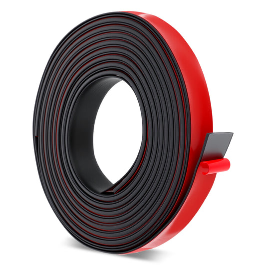 Rubber Strips with Adhesive Backing, 1" Wide x 0.04" Thick x 177" Long Solid Rubber Seal Strip Neoprene Rubbers Tape Roll for DIY Gaskets Pads Seals Crafts Protection Warehouse Flooring