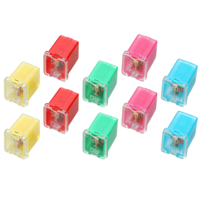10 Pcs Automotive Fuse Assortment Kit Low Profile Box Shaped Micro Cartridge Fuses Kit for Pickup Trucks Cars and SUVs (20 A/30 A/40 A/50 A/60 A, 2 PCS Each)
