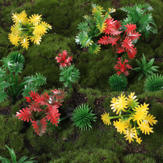 100Pcs Mini Model Trees, Miniature Plants Fairy Garden Plants Rainforest Diorama Supplies Minis Trees for DIY Crafts, Garden Scenery Railway Sand Architecture Building Model