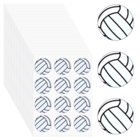 20 Sheets Volleyball Stickers for Scrapbooking Waterproof Volleyball Sport Stickers Vinyl Self-Adhesive Ball Stickers for Volleyball Sports Party Favor Supply Scrapbooking Arts Craft Calendars