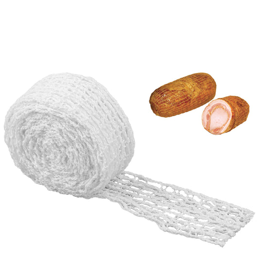 10m Meat Netting Roll, Size 18 Cooking String to Tie Meat Butcher String for Cooking Meat Sausage Making Supplies Kitchen Twine Elastic Butcher Twine for Meat Cooking Meat Ham Beef Sausage Making