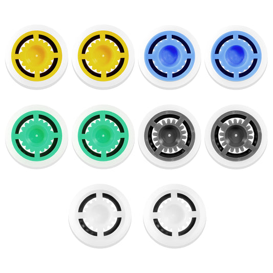 10 PCS Shower Head Flow Restrictor, GPM 1.5/1.8/2.0/2.5/3.0 Shower Flow Reducer Limiter Shower Flow Restrictor Shower Head Water Saver Pressure Reducer for Fixed Shower Head Handheld Shower 0.63 Inch