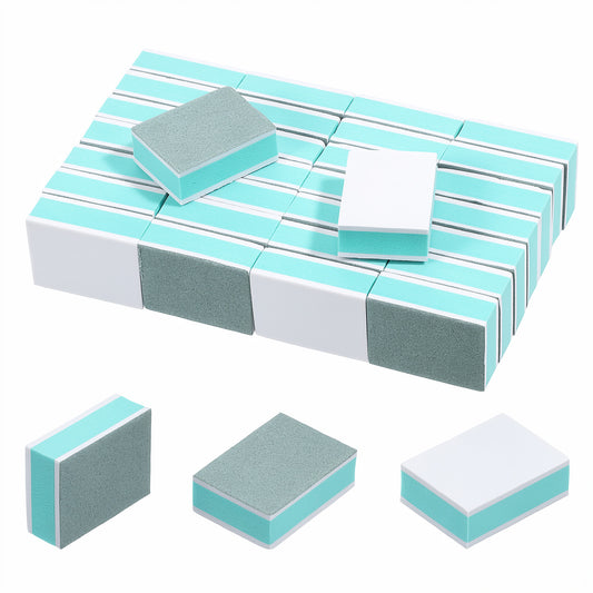 30 PCS Mini Nail Buffer Blocks, Nail Buffer Block and Shine Kit Mini Nails Buffers for Polishing Smooth and Shiny Natural Nails, Buffers Block NailFile Fingernail Smoother (Green)