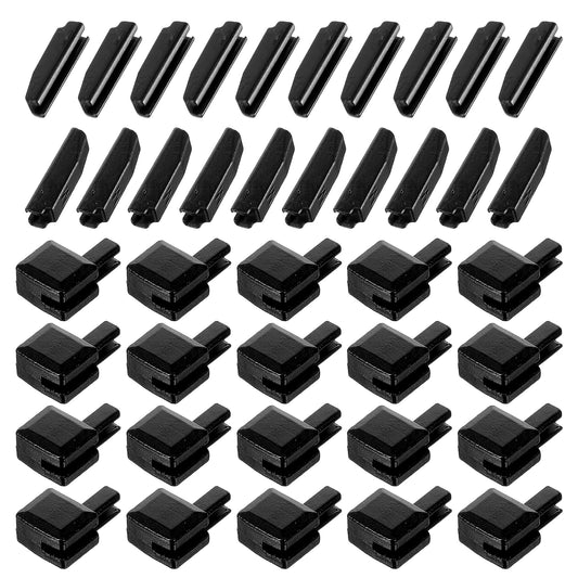 20 Sets Metal Zipper Latch Slider Retainer, #5 Zip Repair Kit Removable Zippers Bottom Stopper Replacement Zippers Repair Retainer Insertion Pin Sewing Accessories for Jackets, Jeans, And Coats