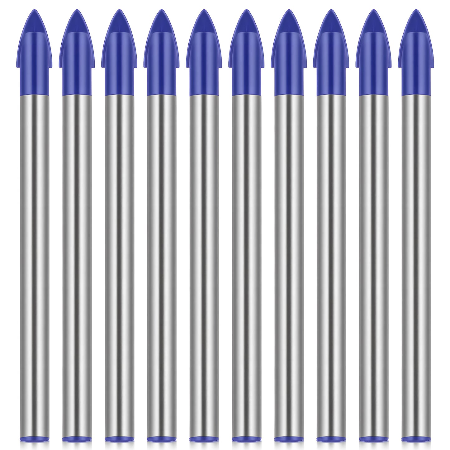 10 PCS Tile Drill Bits, 6mm Masonry Drill Bits Set Porcelain Tile Drills Bit 1/4 Inch Concrete Drills Bit for Glass, Tiles, Ceramic, Porcelain, Concrete