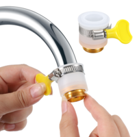 1 Pcs Universal Faucet Hose Adapter, Kitchen Sink Faucet Adapter to Garden Hose with 15-24mm Outer Diameter, Compatible with Multi-Water Filters