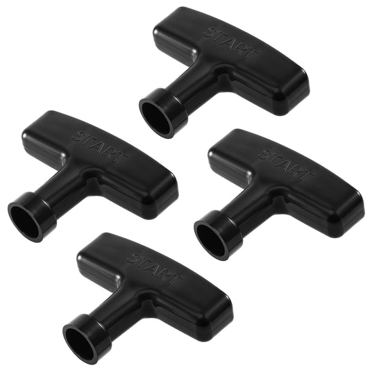 4 pcs Pull Cord Handle Replacement Recoil Starter Pull String Handle Gasoline Engine Starter Handles Grip Rope Handles for Small Engine Generator, Chainsaw, Trimmer Edger Brush Cutter Parts