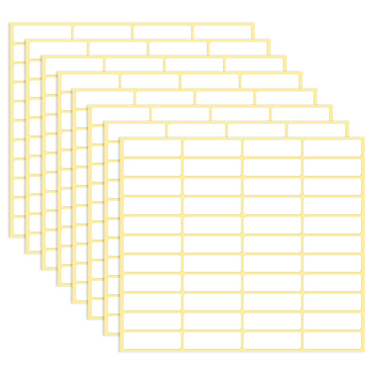 Pack of 1980 File Folder Labels 13 x 45 mm Labels Self-Adhesive Matte White Adhesive Labels Removable Freezer Labels Small Address Labels Stickers Labels for Labelling