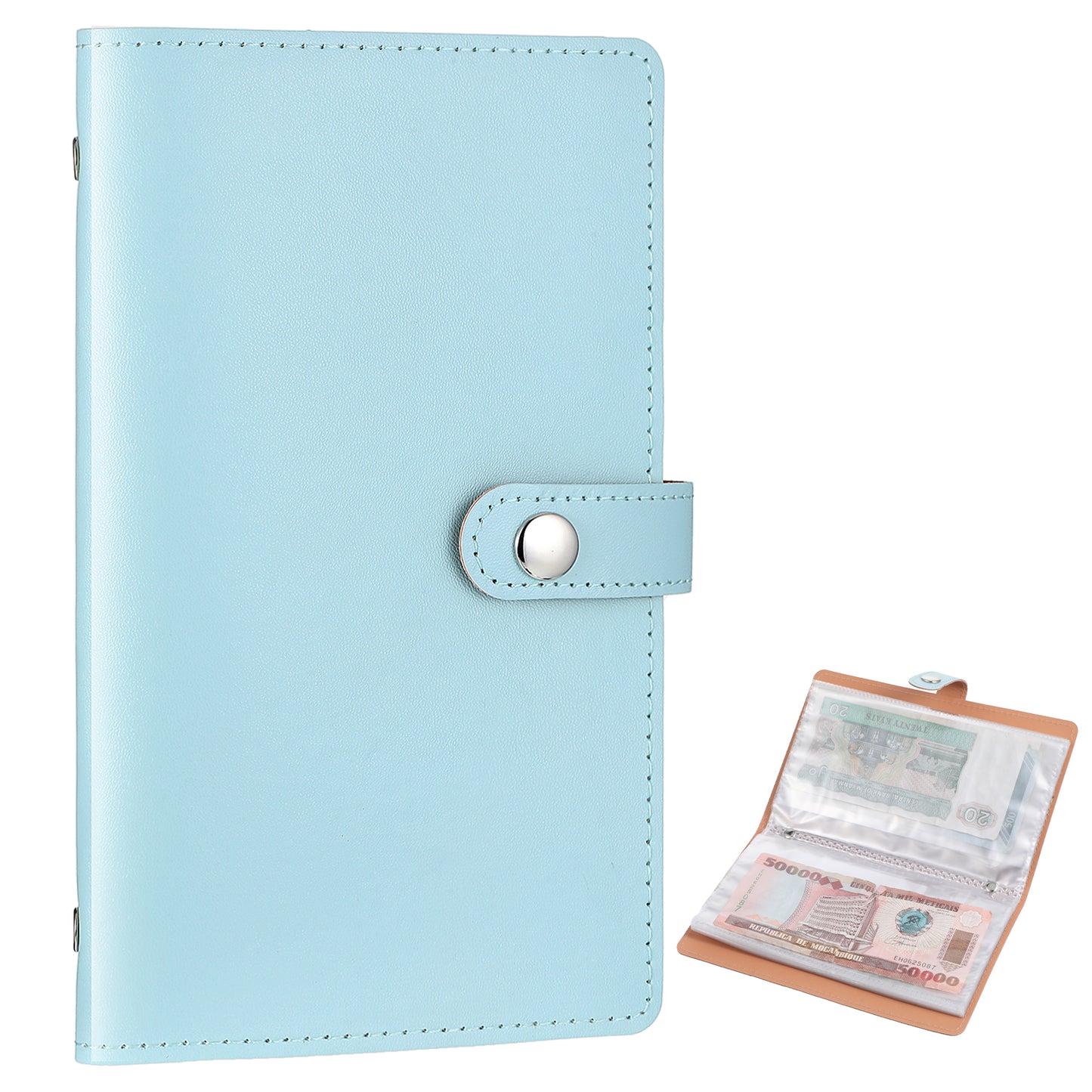 100 Envelopes Money Saving Binder, Savings Challenges Book with Envelope Budget Binders Envelopes Back to School Supplies Challenge Saving Binder Successfully Reach Your Savings Goals (Purple)