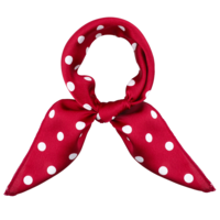 Psyqtsuary Chiffon Scarf, Square Red Neck Scarf Red Polka Dot Bandana Square Red Handkerchief Vintage Red Bow Headband Head Scarf High Quality Red Bandana Headband Satin Scarf for Women and Girls