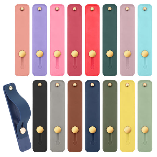 15 Pcs Phone Loop Finger Holder Universal Phone Grips for Back of Phone Portable Phone Strap Phone Finger Strap Universal Phone Grip for Most Mobile Phones and Cell Phone Case(Multicolors)