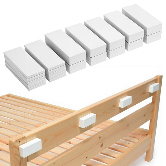 Headboard Stoppers for Wall, 20 PCS Self-Adhesive EVA Foam Pads Headboard Fixings Bed Bumper Protectors 15mm & 5mm Anti-Shake Furniture Wall Protectors Pads for Bed Headboards, Couch, Chair Gap Filler