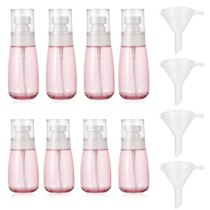 salbsever 12 Pcs Pink Spray Bottle Travel, 1oz/30ml and 2oz/60ml Fine Mist Spray Bottles Mini Plastic Spray Bottles Refillable Spray Bottles Empty Travel Spray Bottle for Perfume Cosmetic Hairspray