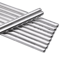 5 Pairs Reusable Metal Chopsticks, 316 Stainless Steel Chopsticks Heat Resistant Non-Slip Chop Sticks Reusable Dishwasher Safe Japanese Korean Chinese Chopstick for Home Restaurant Cooking Eating