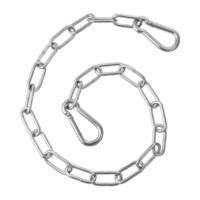 Gate Chain Lock, Stainless Steel Chain 20 Inch Silver Gate Chain Lock with Both-Ended Carabiners Security Door Chain Link Outdoor Fences Pet Cages Horse Goat Cow Corral Supplies