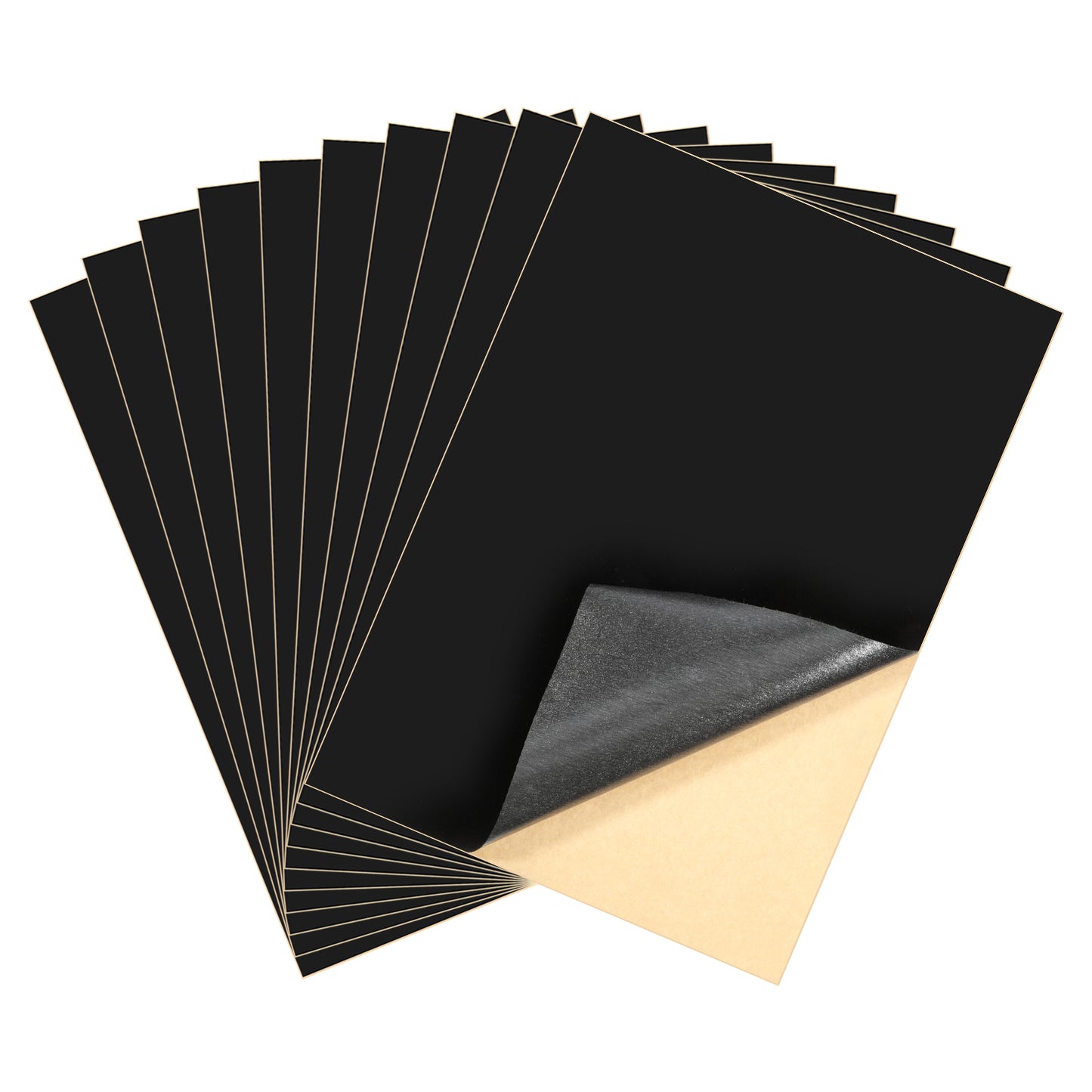 Jxiwfvl 15 PCS Self Adhesive Felt Sheets, Black Velvet Fabric A4 Size, Sticky Felt for Jewelry Box, Drawer Liner, DIY Crafts, Multipurpose Protection
