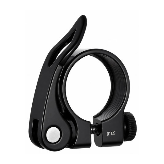Bike Seat Post Clamp Aluminium Alloy Quick Release Bicycle Seat Clamp Lightweight Seatpost Collar 31.8mm Tube Clip for Mountain Road Bike MTB BMX Cycling Accessories
