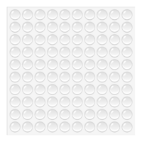 100 Pcs Clear Rubber Feet, Cabinet Door Bumpers Round, Small Self Adhesive Pads, Anti Slip Pad, Stoppers Bumpers, Sticky Rubber Dots, Silicone Pads for Door, Furniture (10 x 3mm)