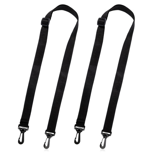 EupHHonycs 2 Pack Replacement Shoulder Strap, Adjustable Straps with Clips, Replacement Shoulder Straps for Bags, Bag Strap Replacement for Water Bottle Carrier Sling Bag (Black)