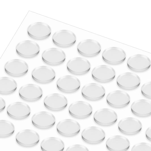 36Pcs Glass Table Top Anti Slip Pads 20 * 2mm Self Adhesive Clear Rubber Dots Bumpers for Glass Table Tops Non Slip Bumpers Clear Pads Round Silicone Cabinet Bumper Dots